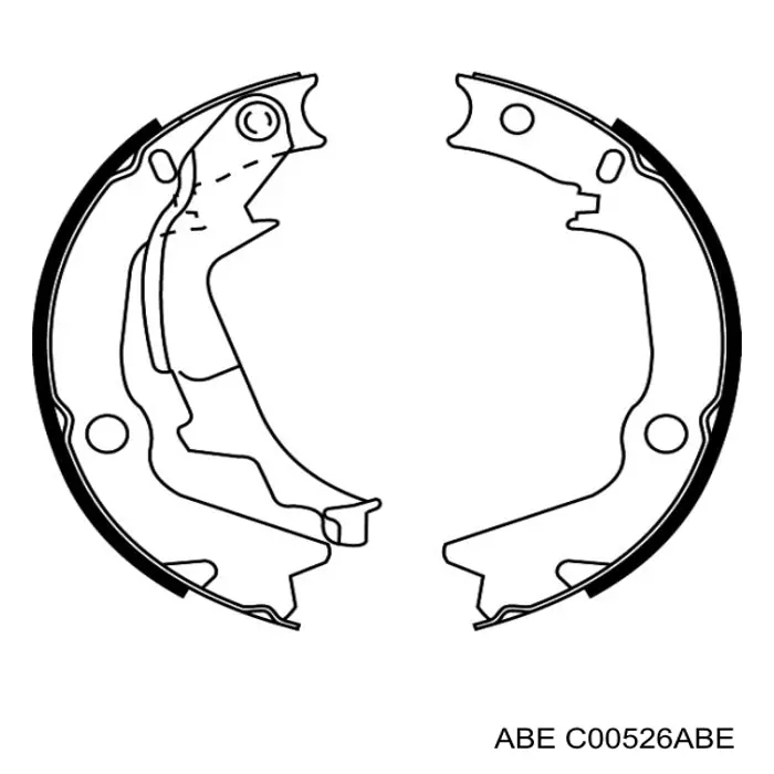 C00526ABE ABE Тормозные колодки ручника