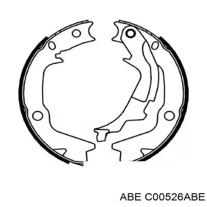 Купить C00526ABE ABE Колодки ручника/стояночного тормоза
