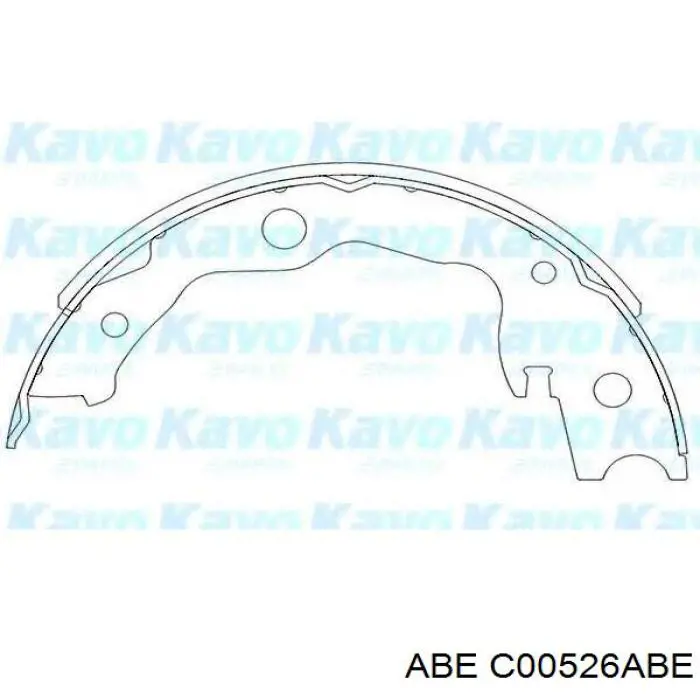 Колодки ручника C00526ABE ABE