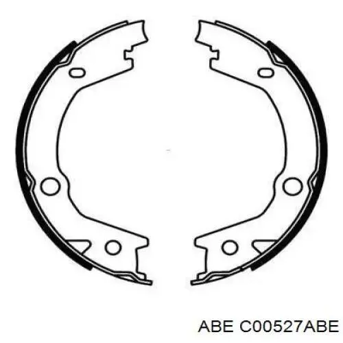 Колодки ручника/стоянкового гальма C00527ABE ABE