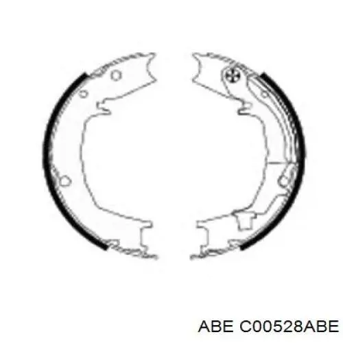 Тормозные колодки стояночного тормоза ABE C00528ABE цена, от 24.28 USD