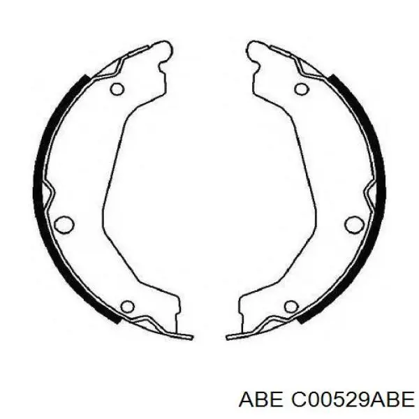 Колодки ручника (стояночного тормоза) ABE C00529ABE