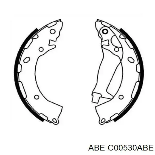 Тормоза рабочие задние ножные и тормозные барабаны ABE C00530ABE цена, от 24.43 USD