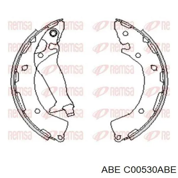Купить C00530ABE ABE Задние барабанные тормозные колодки