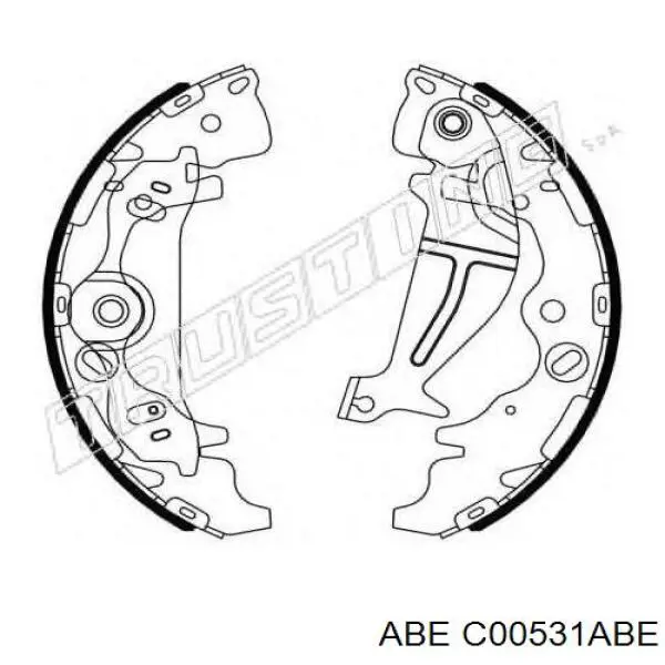Купить C00531ABE ABE Колодки ручника/стояночного тормоза