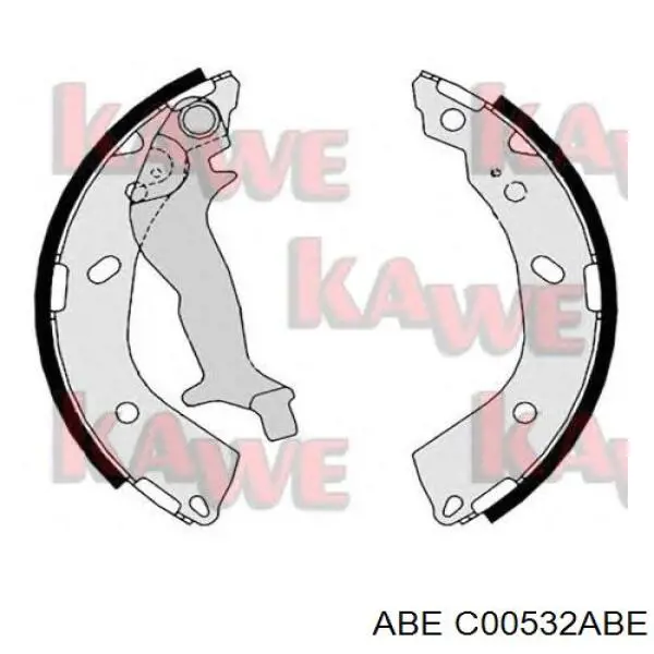 Задние барабанные колодки C00532ABE ABE