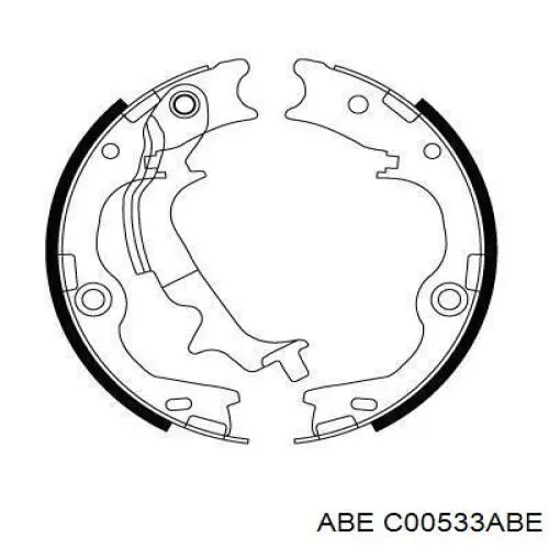 C00533ABE ABE колодки ручника (стояночного тормоза)