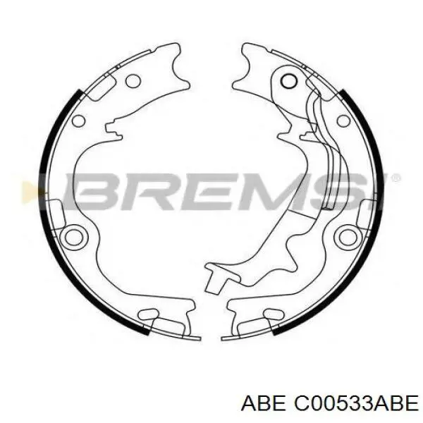 Колодки ручника C00533ABE ABE
