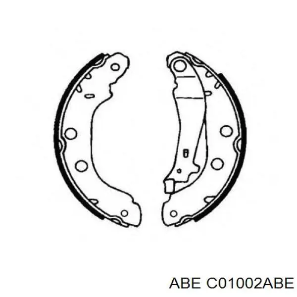 Барабанные колодки ABE C01002ABE