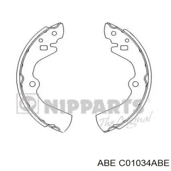 Задние барабанные колодки C01034ABE ABE