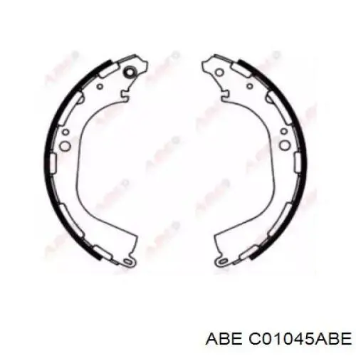 Барабанные колодки ABE C01045ABE