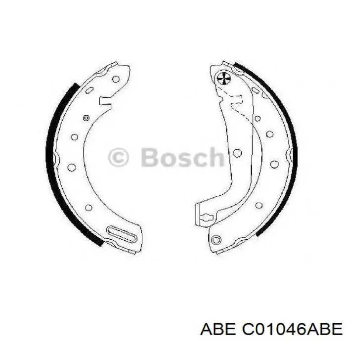 Барабанные колодки ABE C01046ABE