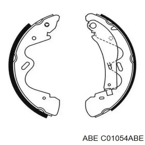 Задние барабанные колодки C01054ABE ABE