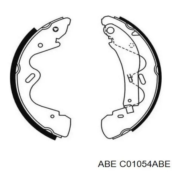 Колодки гальмові задні, барабанні C01054ABE ABE