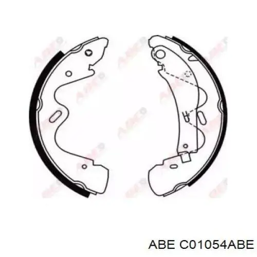 Задние барабанные колодки C01054ABE ABE