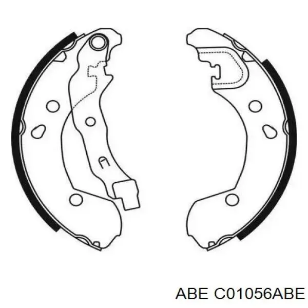 Колодки гальмові задні, барабанні C01056ABE ABE