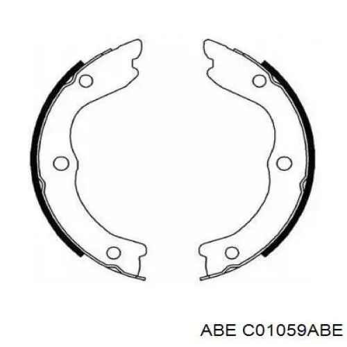 Колодки ручника C01059ABE ABE