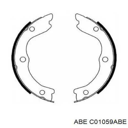 Колодки стояночного тормоза ABE C01059ABE