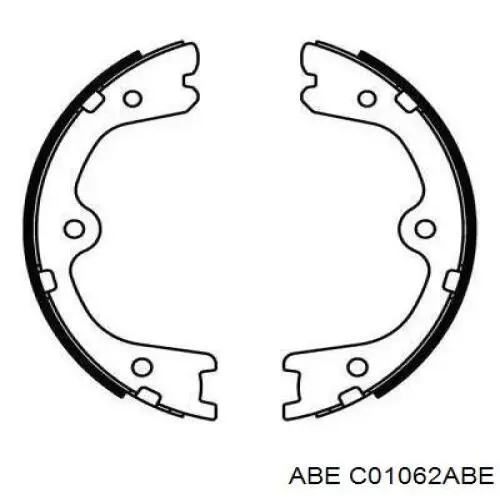 Колодки ручника/стоянкового гальма C01062ABE ABE