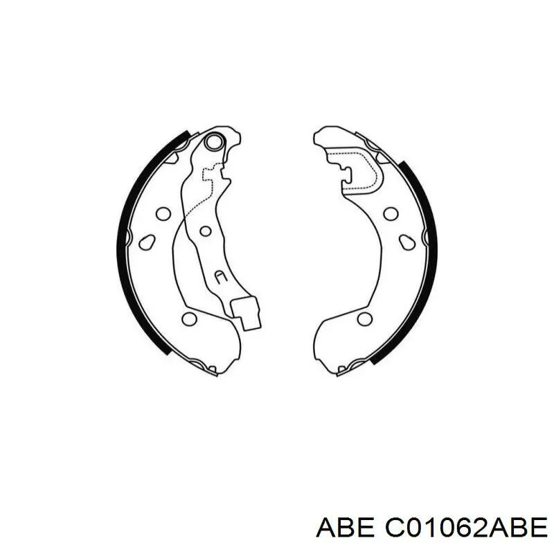 Колодки ручника C01062ABE ABE