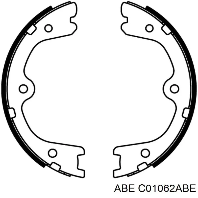 Купить C01062ABE ABE Колодки ручника/стояночного тормоза