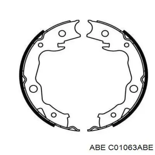 Колодки ручника C01063ABE ABE