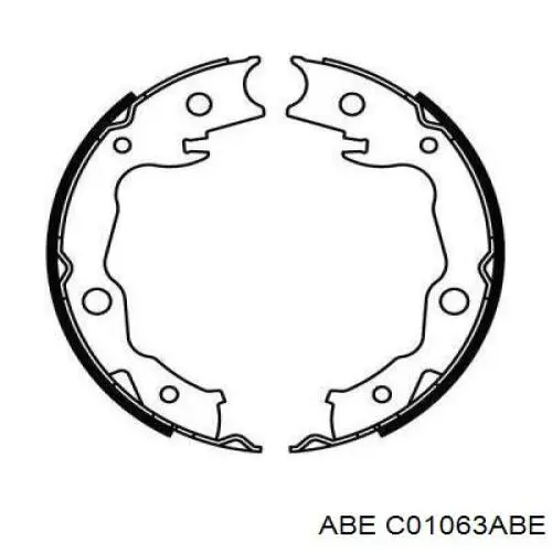 Колодки ручника/стоянкового гальма C01063ABE ABE