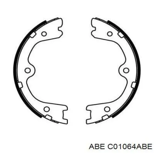 Колодки ручника/стоянкового гальма C01064ABE ABE