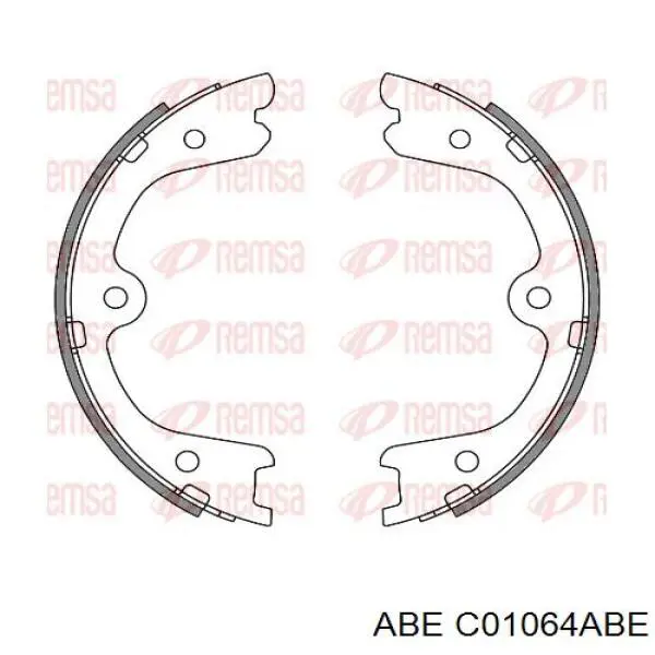Купить C01064ABE ABE Колодки ручника/стояночного тормоза