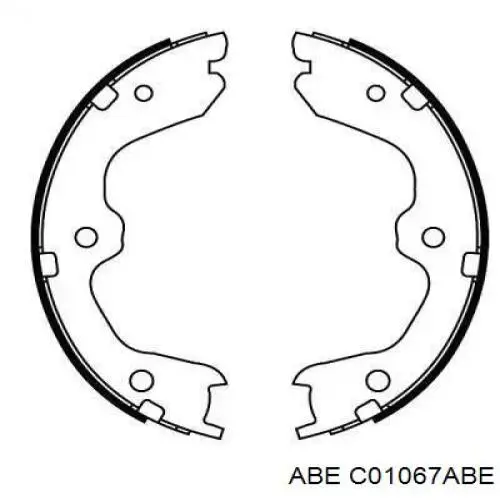 Колодки ручника C01067ABE ABE