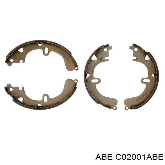 Купить C02001ABE ABE Задние барабанные тормозные колодки