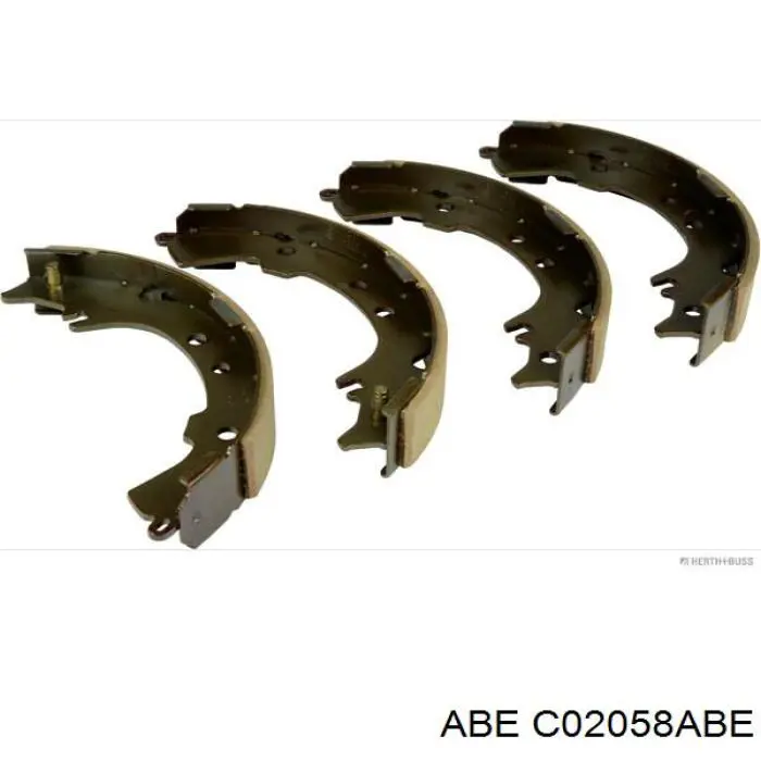Купить C02058ABE ABE Задние барабанные тормозные колодки
