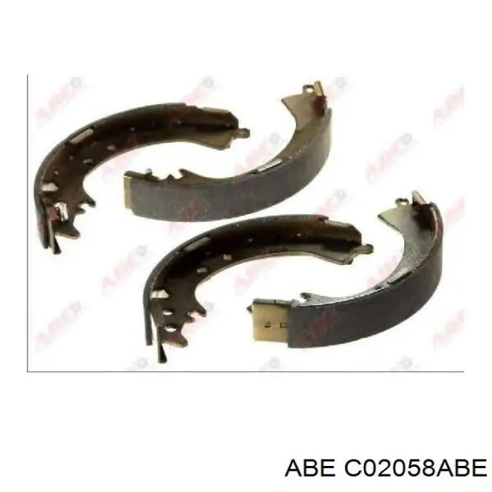 Задние барабанные колодки C02058ABE ABE