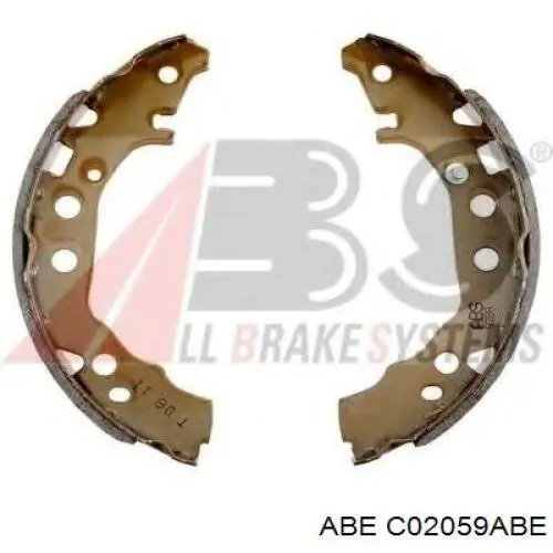 Задние барабанные колодки C02059ABE ABE