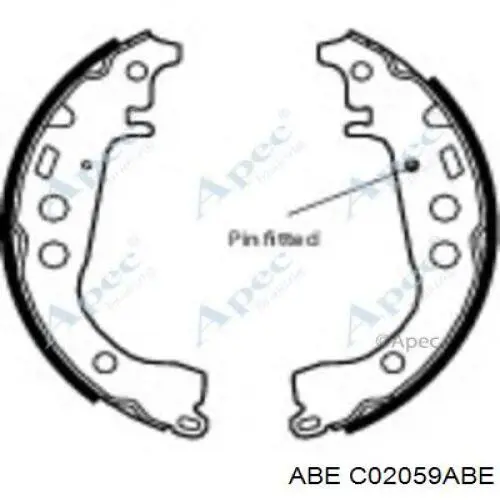 Барабанные колодки ABE C02059ABE