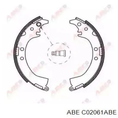Купить C02061ABE ABE Задние барабанные тормозные колодки
