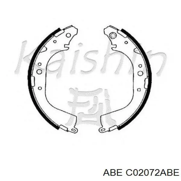 Купить C02072ABE ABE Задние барабанные тормозные колодки