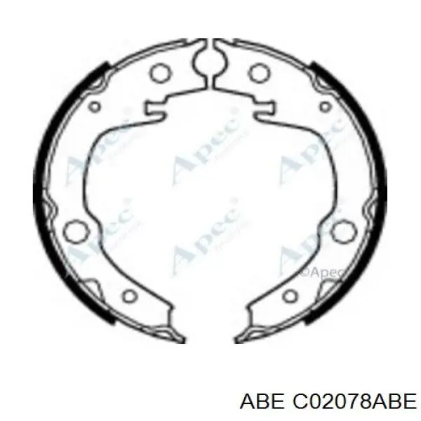 C02078ABE ABE Тормозные колодки ручника