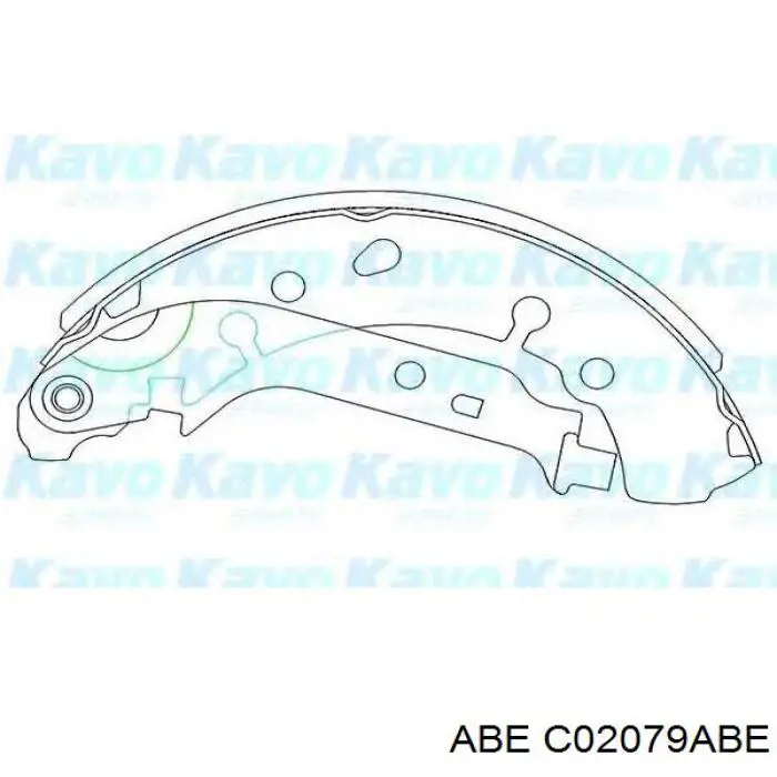 Барабанные колодки ABE C02079ABE