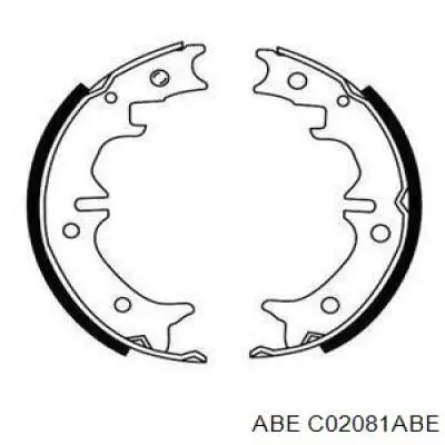 Колодки ручника C02081ABE ABE