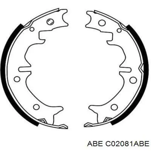 Колодки стояночного тормоза ABE C02081ABE