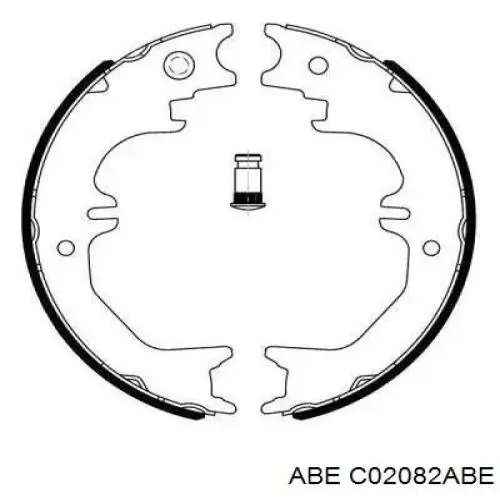 Колодки ручника C02082ABE ABE