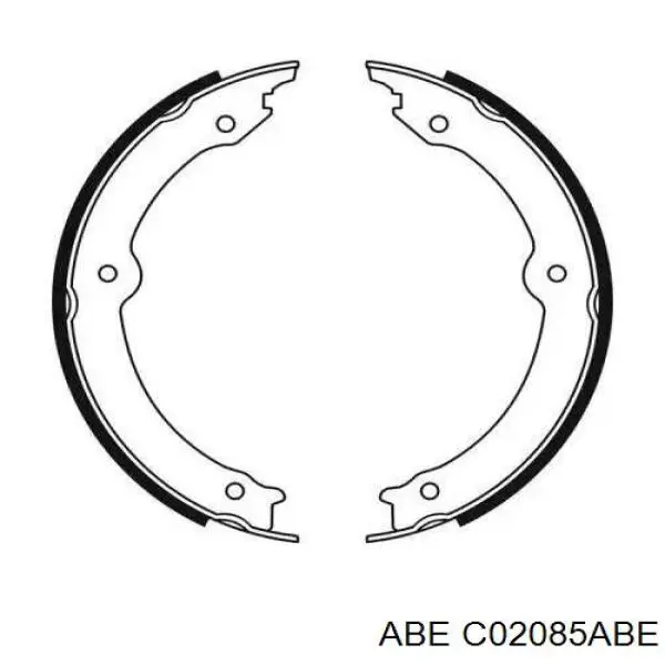 Колодки ручника C02085ABE ABE