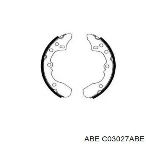 Задние барабанные колодки C03027ABE ABE
