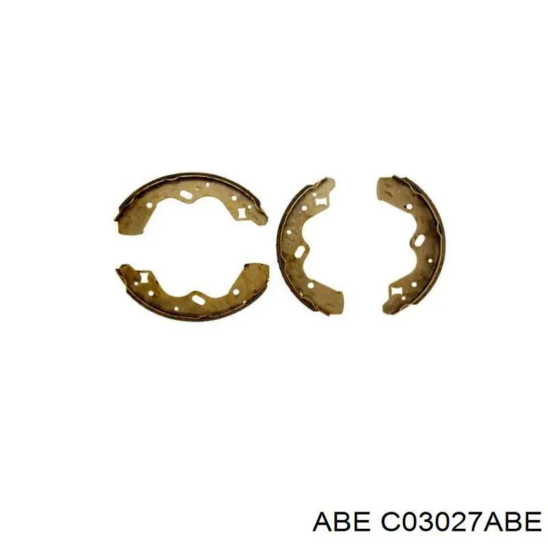 Купить C03027ABE ABE Задние барабанные тормозные колодки
