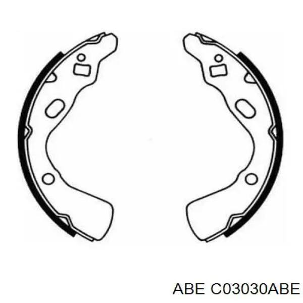 Барабанные колодки ABE C03030ABE
