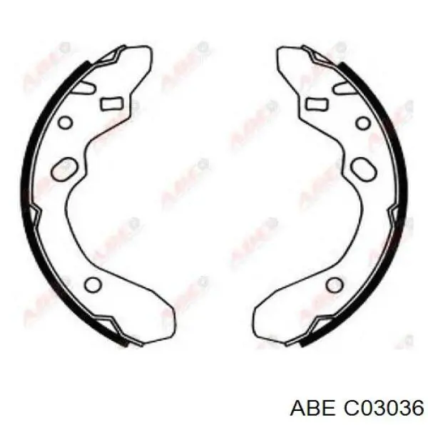 Тормоза рабочие задние ножные и тормозные барабаны ABE C03036 цена, от 13.59 USD