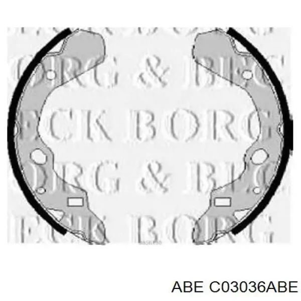 Задние барабанные колодки C03036ABE ABE