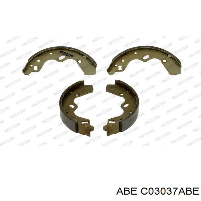Задние барабанные колодки C03037ABE ABE
