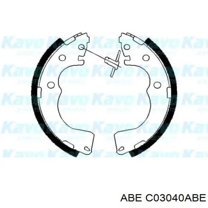 Купить C03040ABE ABE Задние барабанные тормозные колодки